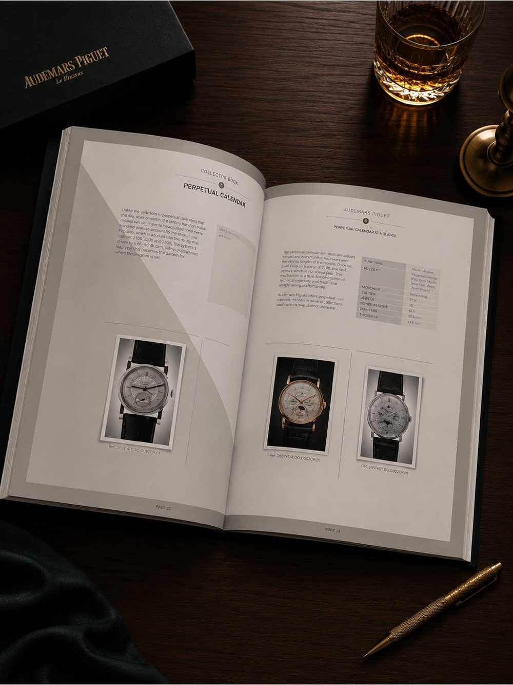 Audemars Piguet Perpetual Calendar Collector Book Set Royal Oak Novelties - Picture 4 of 6